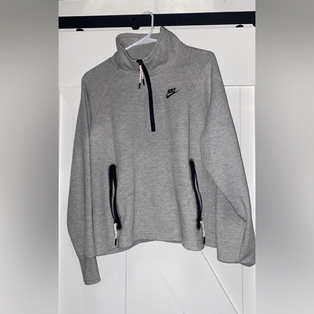 Women’s grey Nike zip up